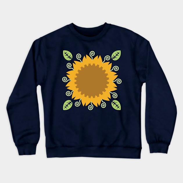 Sunflower Crewneck Sweatshirt by evisionarts